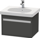 Duravit KT667004949 Ketho One Drawer Wall-Mount Vanity Unit Graphite