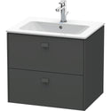 Duravit BR410104949 Brioso Wall-Mount Vanity Unit Graphite