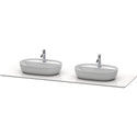 Duravit LU9467B1717 Luv 70 1/4" Quartz Structure with Two Sink Cutouts