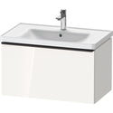 Duravit DE42550BD220000 D-Neo Wall-Mount Vanity Unit White High Gloss