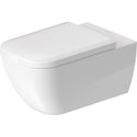 Duravit 2550090092 Happy D.2 Dual Flush Elongated Wall Mounted Toilet
