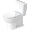 Duravit 21960120U2 No.1 Dual Flush Rimless Elongated One Piece Toilet