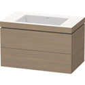Duravit LC6927N3535 L-Cube C-Bonded Wall-Mount Vanity Kit Oak Terra