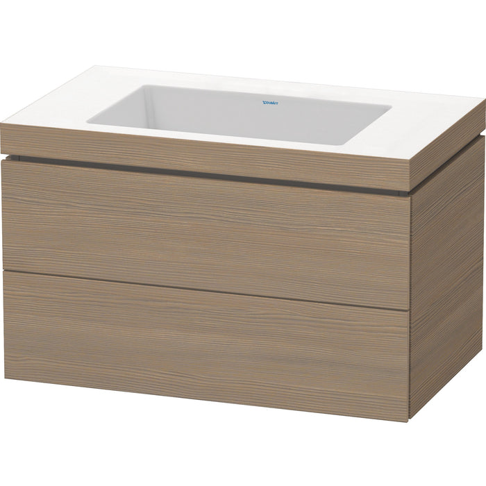 Duravit LC6927N3535 L-Cube C-Bonded Wall-Mount Vanity Kit Oak Terra