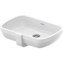 Duravit 0398480028 Qatego Undermount Bathroom Sink with Overflow