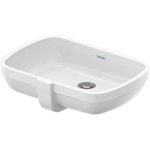 Duravit 0398480028 Qatego Undermount Bathroom Sink with Overflow