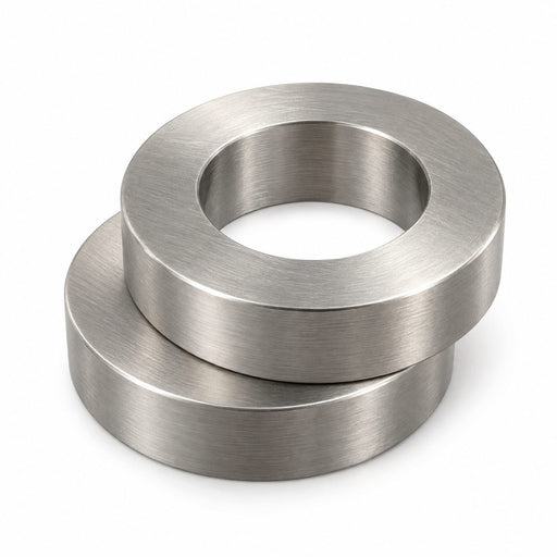 Amba AE-10R-B 10 mm round spacers, two units, Brushed stainless steel