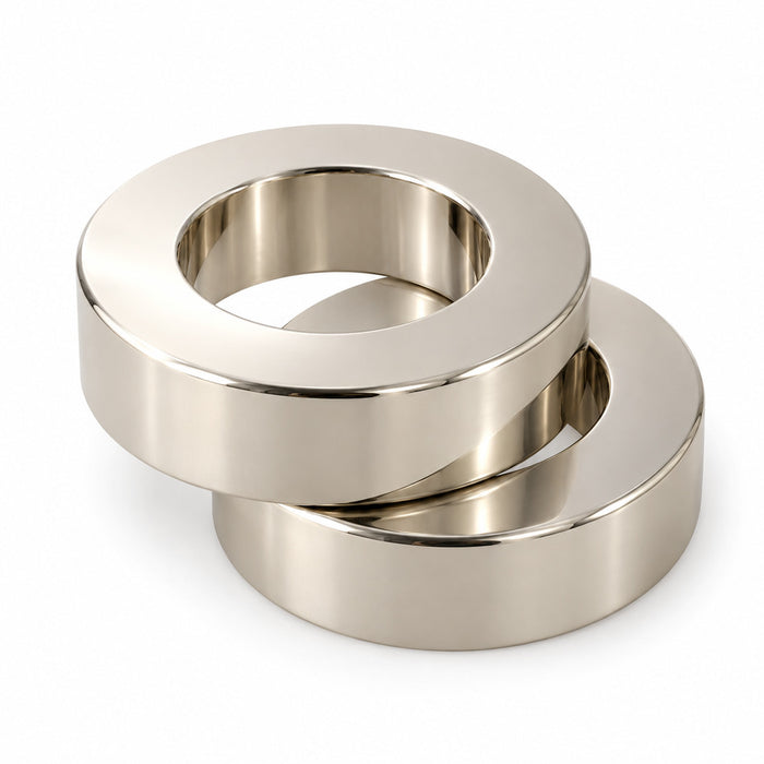 Amba AE-10R-PN 10 mm round spacers, two units, Polished nickel