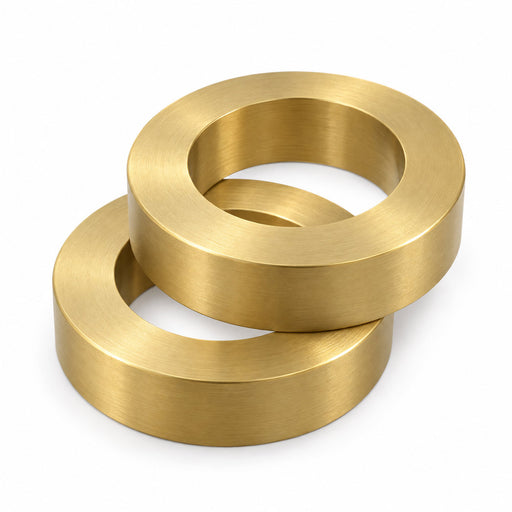 Amba AE-10R-SB 10 mm round spacers, two units, Satin brass