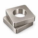 Amba AE-10S-B 10 mm square spacers, two units, Brushed stainless steel