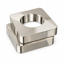 Amba AE-10S-PN 10 mm square spacers, two units, Polished nickel