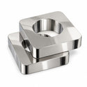 Amba AE-10S-P 10 mm square spacers, two units, Polished stainless steel