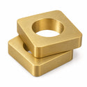 Amba AE-10S-SB 10 mm square spacers, two units, Satin brass