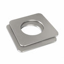 Amba AE-1S-B brushed stainless steel 1mm square spacers, set of two stacked parts