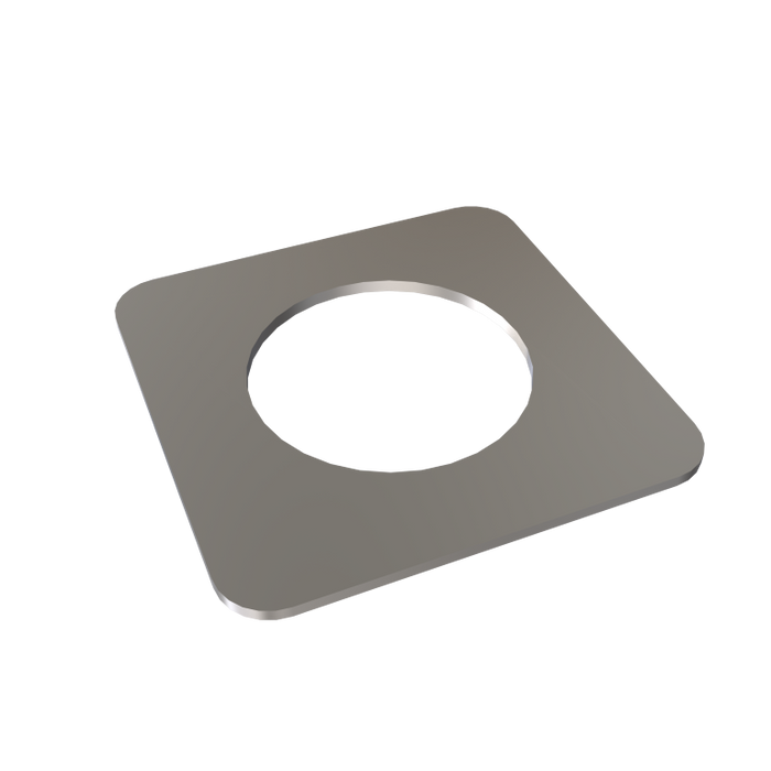 Amba AE-1S-B 1mm Square Spacer (2 Units) for Use with Quadro or Vega Collections - Brushed