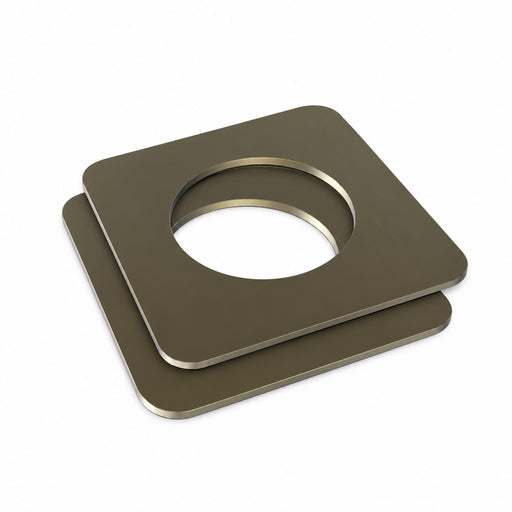 Amba AE-1S-BB brushed bronze 1mm square spacers, set of two stacked parts