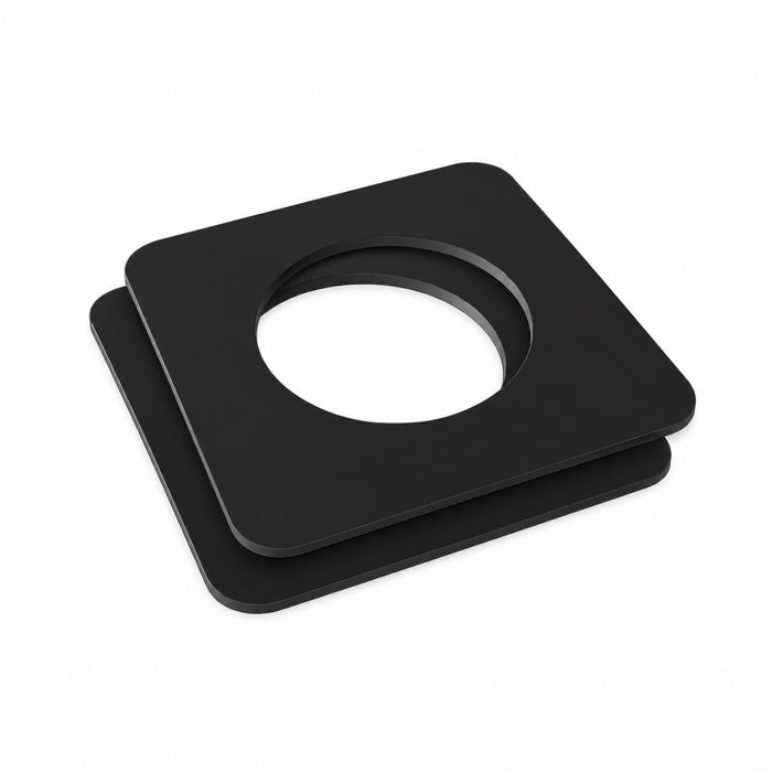 Amba AE-1S-MB matte black 1mm square spacers, set of two stacked parts
