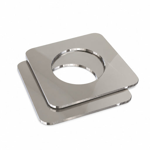 Amba AE-1S-P polished stainless steel 1mm square spacers, set of two stacked parts