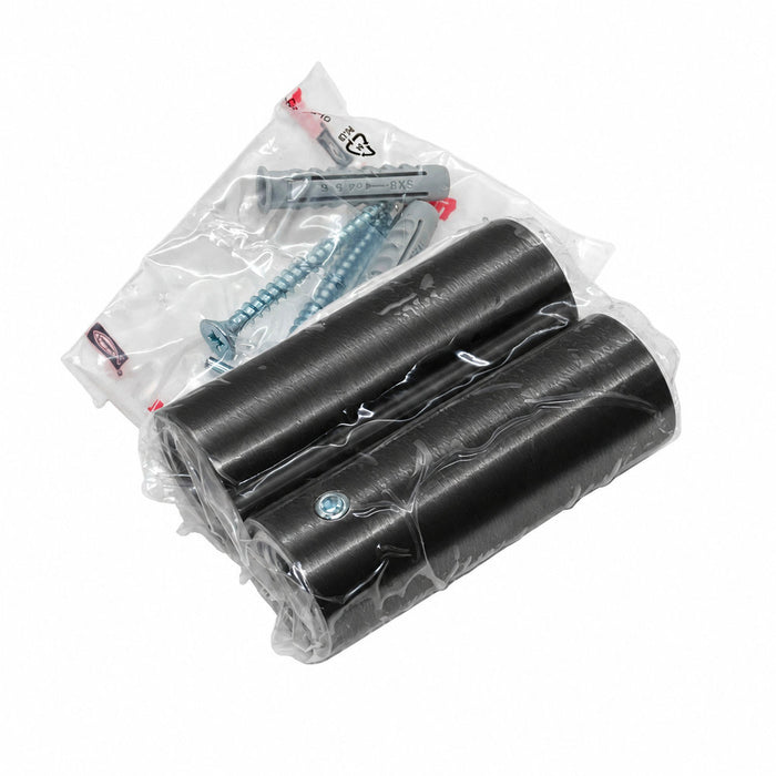 Amba AE-BPR2-PBB round bracket pack in PVD brushed black, 2 mounting brackets with installation hardware