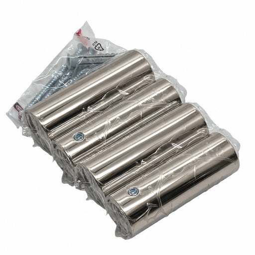 Amba AE-BPR4-PN round bracket pack in polished nickel, 4 mounting brackets with installation hardware