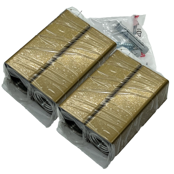 Amba AE-BPS4-BB Square Bracket Pack (4 Units) for Quadro, Vega & Modello I in Brushed Bronze