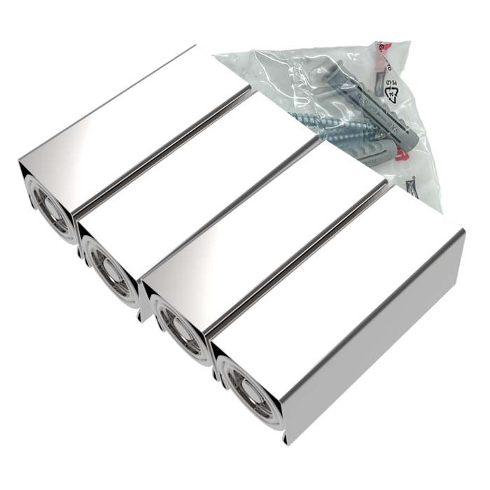 Amba AE-BPS4-P Square Bracket Pack (4 Units) for Quadro, Vega & Modello I in Polished