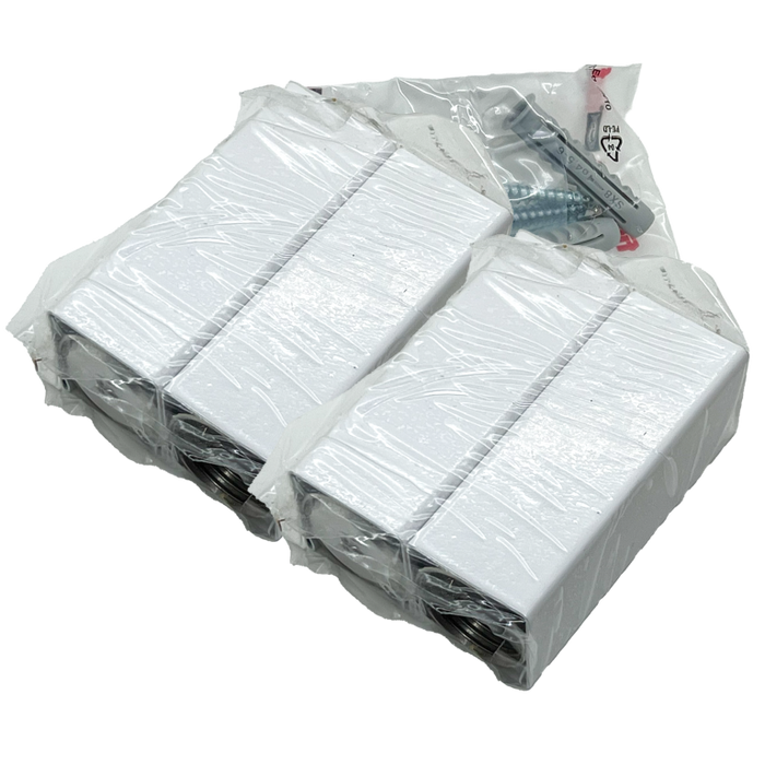 Amba AE-BPS4-W Square Bracket Pack (4 Units) for Quadro, Vega & Modello I in White