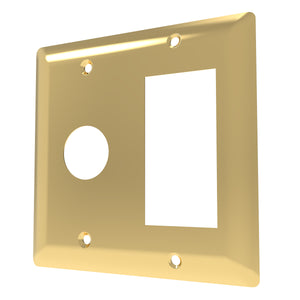 Amba AJ-DGP-PG Double Gang Plate in Polished Gold