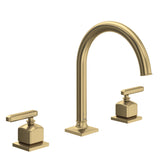 Rohl AP08D3LMAG Apothecary Widespread Bathroom Faucet with C-Spout & Lever Handles in Antique Gold