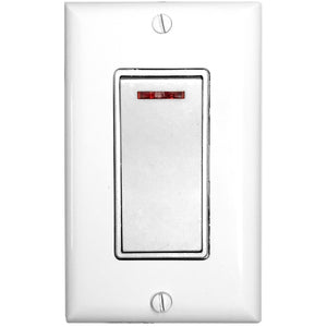 Amba ATW-S-A Pilot Light Switch, Almond Finish