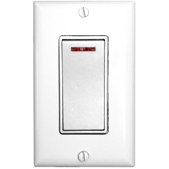 Amba ATW-S-A Pilot Light Switch, Almond Finish