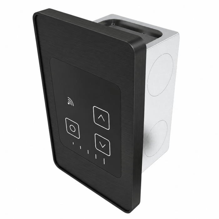 Amba ATW-TDHCR-PBB Remote Touch Digital Heat Controller - PVD Brushed Black