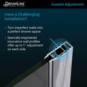 DreamLine SHDR-4132720-01 Elegance 32 1/4 - 34 1/4"W x 72"H Frameless Pivot Shower Door in Chrome - Bath4All