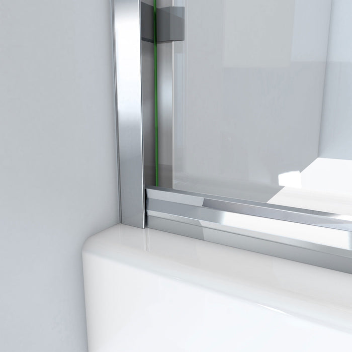 DreamLine SDAB60A700VXX01 Alliance Pro BG 56-60"W x 70 3/8"H Semi-Frameless Sliding Shower Door in Chrome
