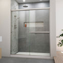 DreamLine SDAB60W700VXX04 Alliance Pro BG Semi-Frameless Sliding Shower Door in Brushed Nickel