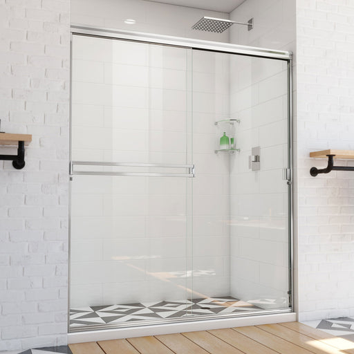 DreamLine SDAB60A700VXX01 Alliance Pro BG Semi-Frameless Sliding Shower Door in Chrome