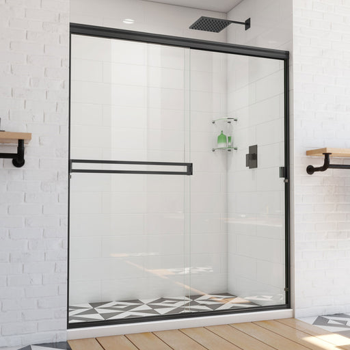 DreamLine SDAB60A700VXX09 Alliance Pro BG Semi-Frameless Sliding Shower Door in Satin Black
