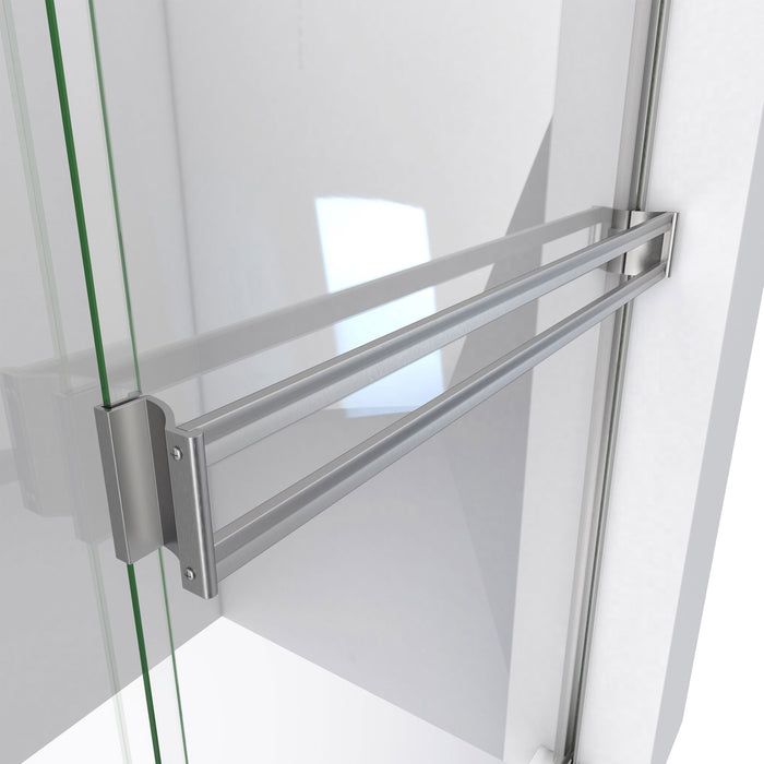 DreamLine SDAB60W700VXX04 Alliance Pro BG 56-60"W x 70 3/8"H Semi-Frameless Sliding Shower Door in Brushed Nickel