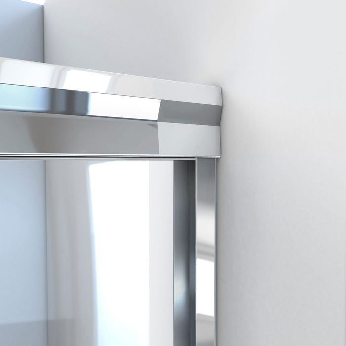 DreamLine SDAB60A700VXX01 Alliance Pro BG 56-60"W x 70 3/8"H Semi-Frameless Sliding Shower Door in Chrome