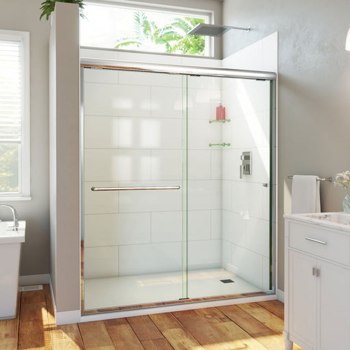 DreamLine SDAH60W700VXX01 Alliance Pro HV Semi-Frameless Sliding Shower Door in Chrome