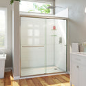 DreamLine SDAH60W700VXX04 Alliance Pro HV Semi-Frameless Sliding Shower Door in Brushed Nickel