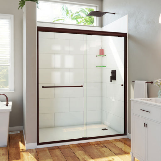 DreamLine SDAH60W700VXX06 Alliance Pro HV Semi-Frameless Sliding Shower Door in Oil Rubbed Bronze