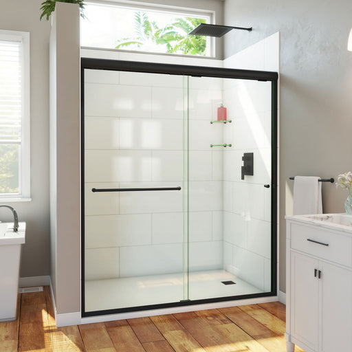 DreamLine SDAH60W700VXX09 Alliance Pro HV Semi-Frameless Sliding Shower Door in Satin Black