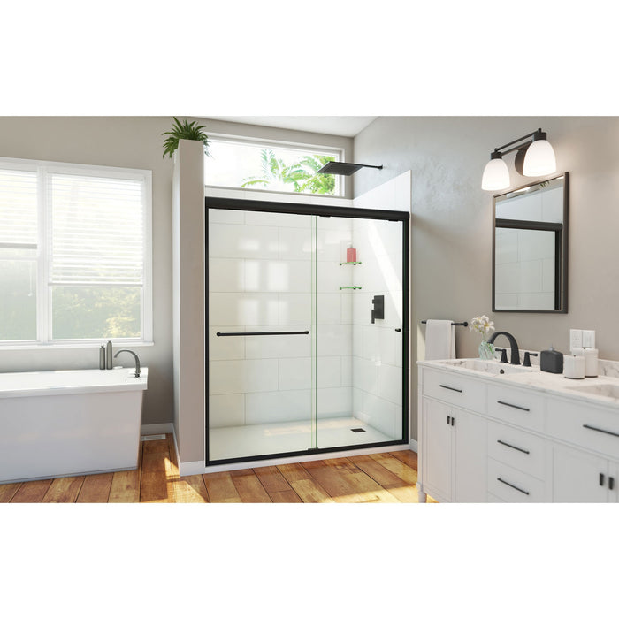 DreamLine SDAH60W700VXX09 Alliance Pro HV 56-60"W x 70 1/2"H Semi-Frameless Sliding Shower Door in Satin Black