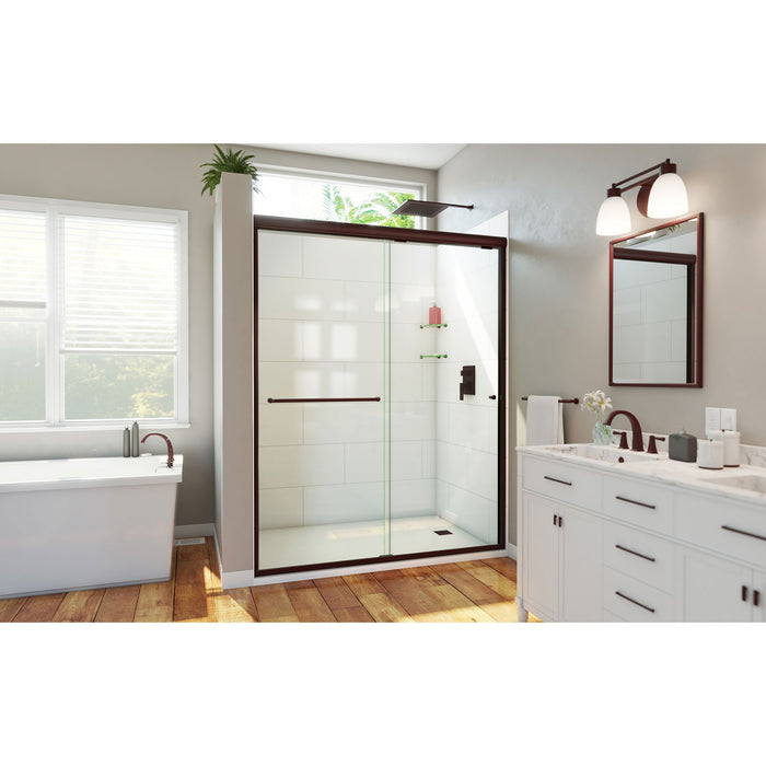 DreamLine SDAH60W760VXX06 Alliance Pro HV 56-60"W x 76 1/2"H Semi-Frameless Sliding Shower Door in Oil Rubbed Bronze