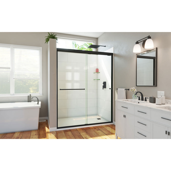 DreamLine SDAH60W760VXX09 Alliance Pro HV 56-60"W x 76 1/2"H Semi-Frameless Sliding Shower Door in Satin Black