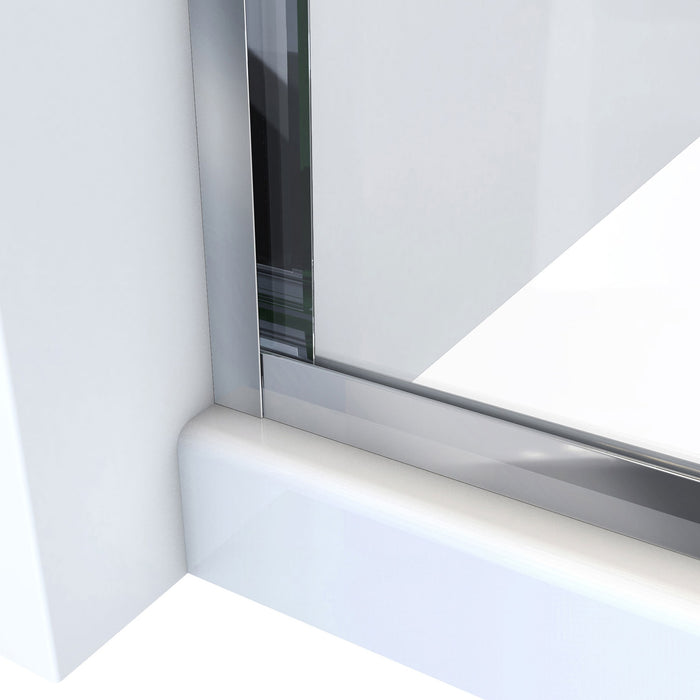 DreamLine SDAM60W740VXX01 Alliance Pro ML 56-60"W x 74 1/2"H Semi-Frameless Sliding Shower Door in Chrome