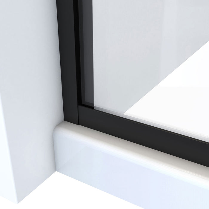 DreamLine SDAM60W700VXX09 Alliance Pro ML 56-60"W x 70 1/2"H Semi-Frameless Sliding Shower Door in Satin Black