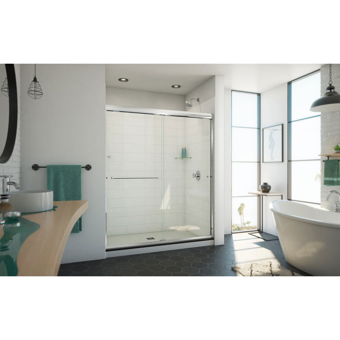 DreamLine SDAM60W700VXX01 Alliance Pro ML 56-60"W x 70 1/2"H Semi-Frameless Sliding Shower Door in Chrome