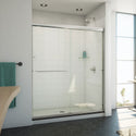 DreamLine SDAM60W700VXX04 Alliance Pro ML Semi-Frameless Sliding Shower Door in Brushed Nickel